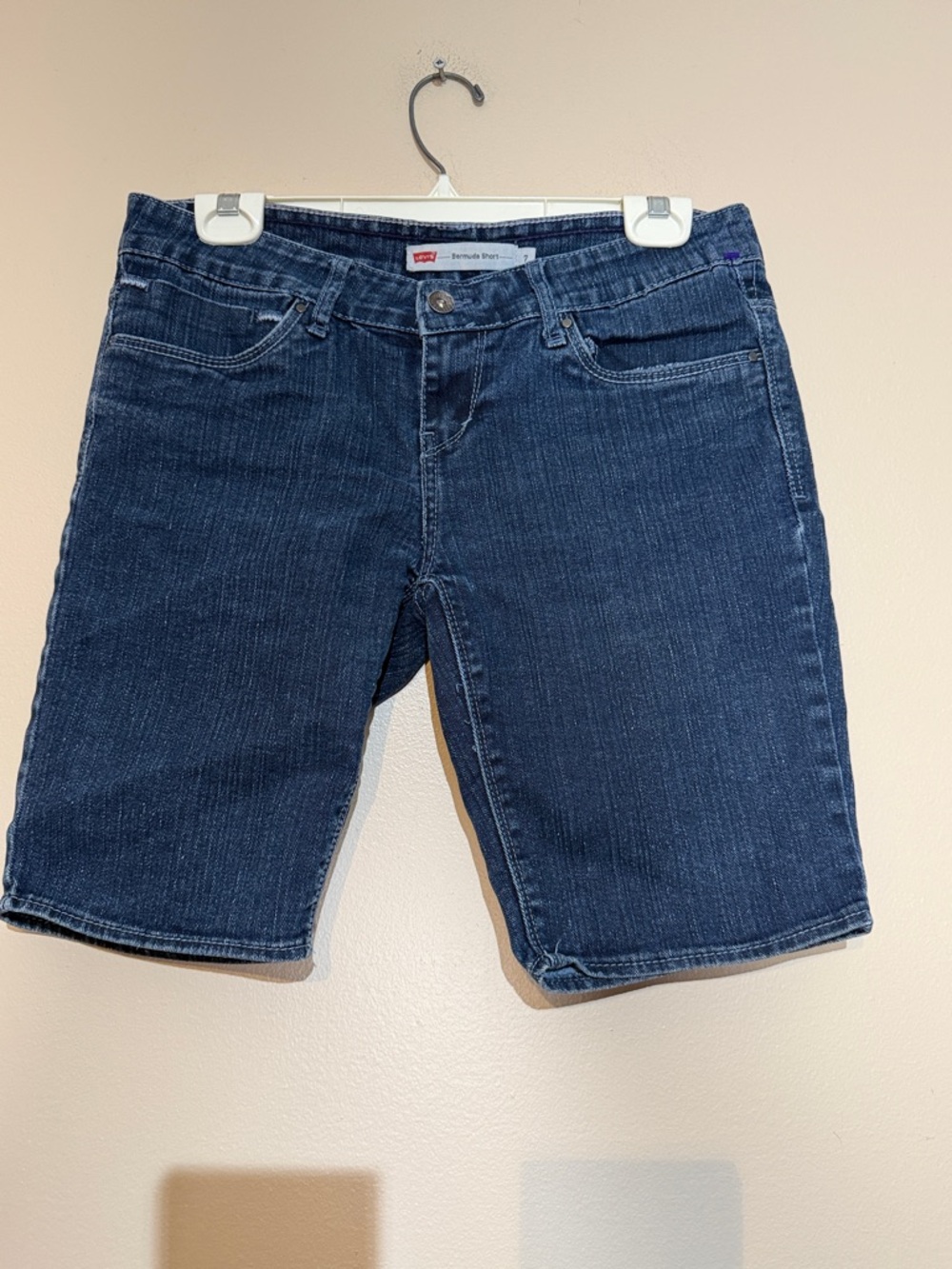 Levi's Indigo Blue Denim Bermuda Shorts